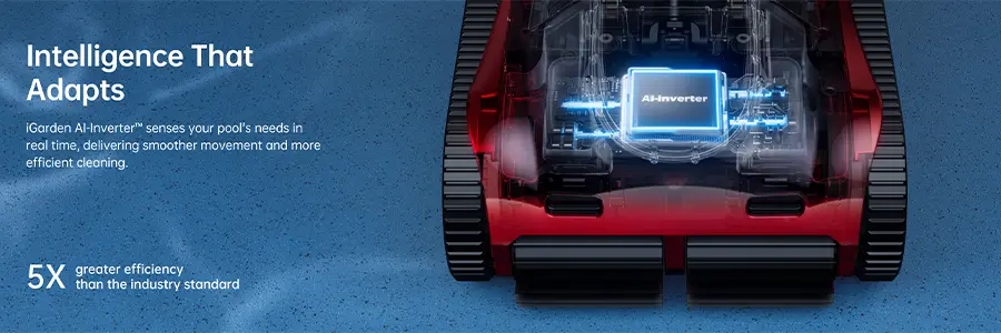 AI intelligence pool robot optimises battery life