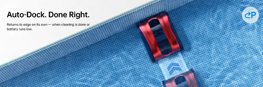 Auto docking pool robot