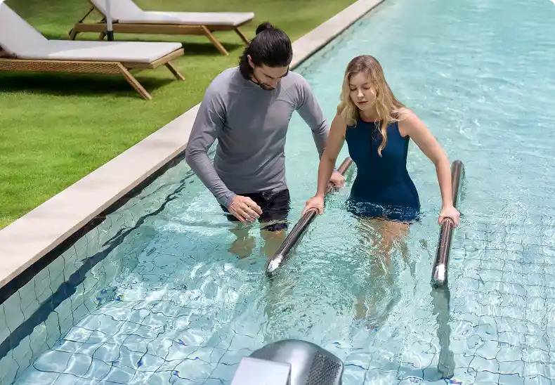 use the swimjet for injury rehabilitation
