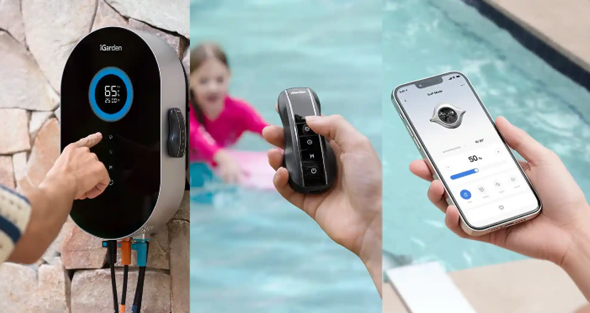 control your swimjet system by remote, APP or controller